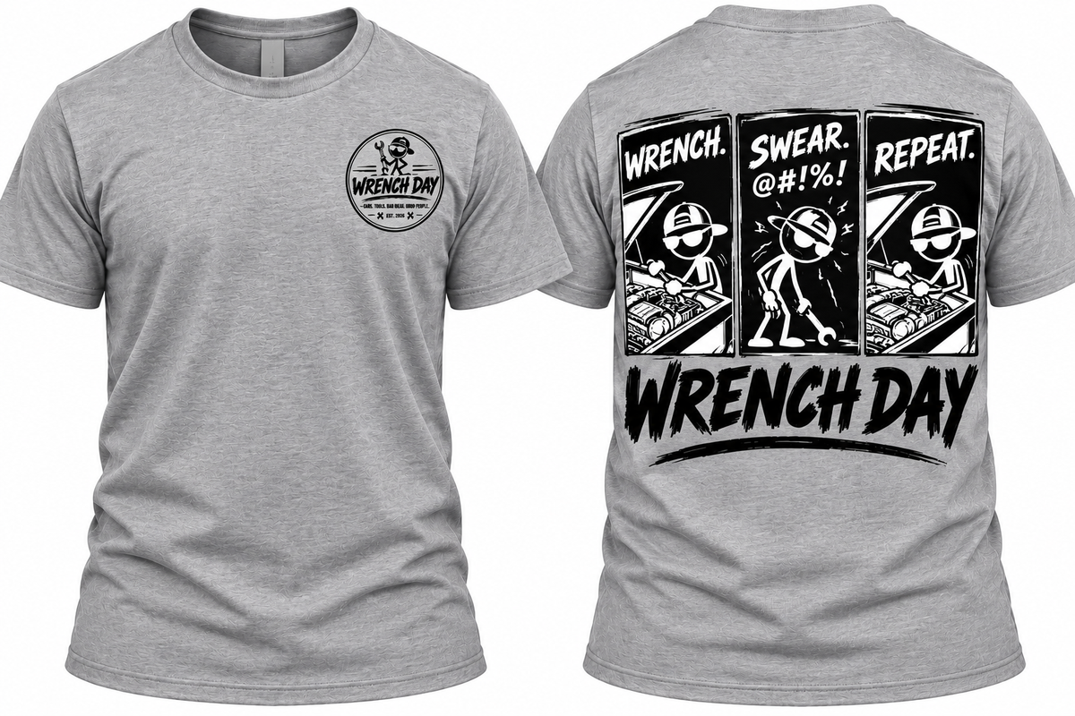 Wrench. Swear. Repeat. Tee