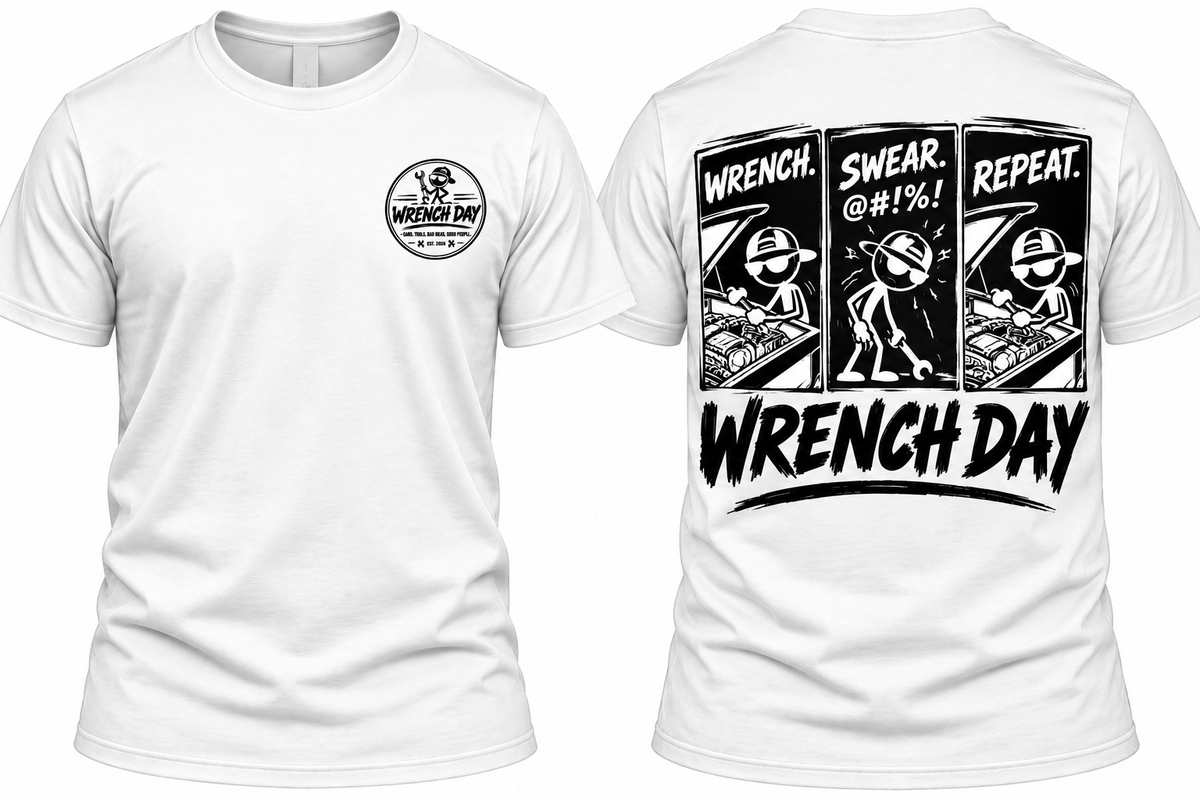 Wrench. Swear. Repeat. Tee